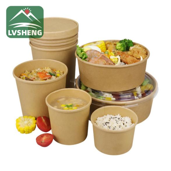 Bát giấy kraft an toàn để lấy đi thức ăn?