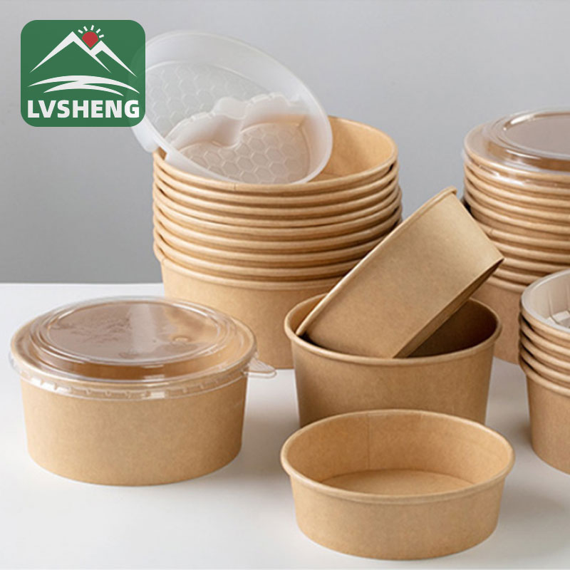 Bát giấy có nắp lồi 24oz